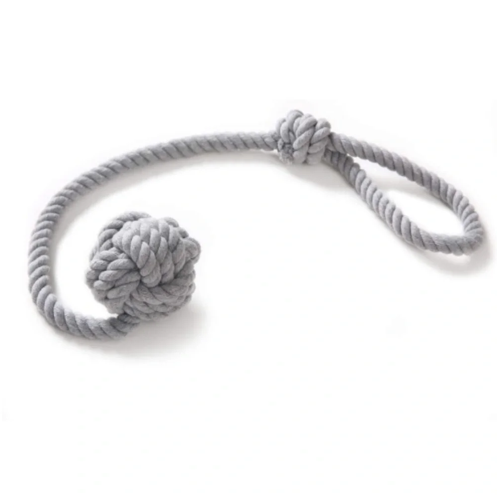 Luxury Home | Set of 2 Grey Boho Chic Nautical Knotted Rope Curtain Tie Backs